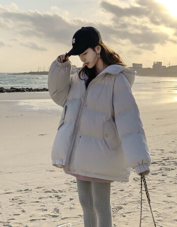 短中长棉服女学生2021冬季韩版宽松款女装女生外套连帽棉袄女保暖外套