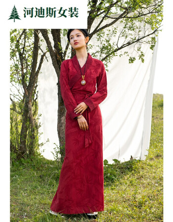 藏服女装红颜显气色红色西藏服女拉萨服春秋款新品藏族服装女博拉款式