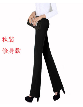 【京东】2019新款秋冬季西装裤直筒免烫高腰工作裤正装裤职业女士西裤