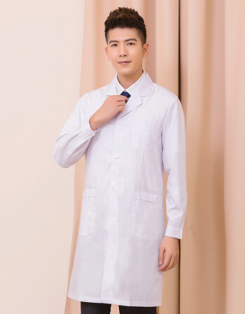 白大褂医生服长袖女男秋冬装护士服白大衣实验学生美容药店工作服wxj