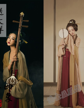 盘子女人坊影楼主题古装写真服唐装妃子仕女素雅服装