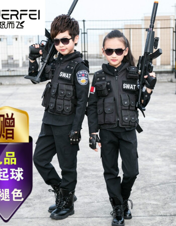 野战服军训幼儿园舞台小警察制服装备扮演公安特种部队警察服特警军衣