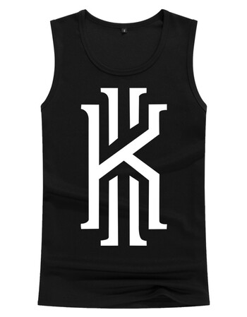 凯里欧文2号球衣网眼背心无袖t恤大码夏天男学生青少年印花上衣服