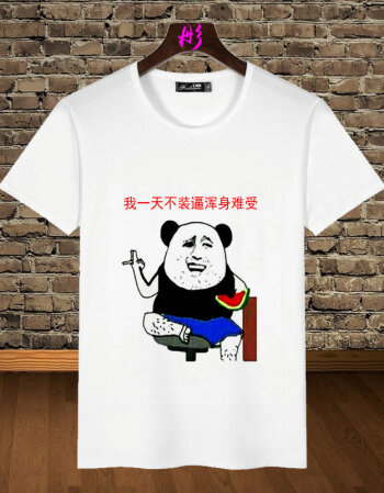 2018新款创意个性潮男短袖t恤搞怪恶搞笑带文字情侣衣服有字汉字暴走
