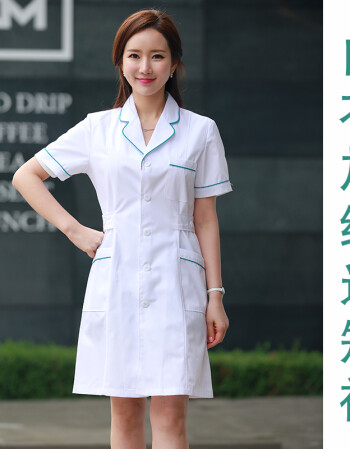 护士服短袖女白大褂长袖夏装美容院美容师店纹绣师药房药店工作服