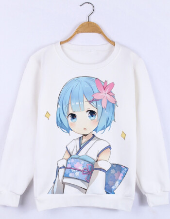 从零开始的异世界生活动漫周边加绒套头卫衣外套二次元衣服蕾姆 13 s
