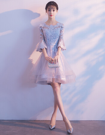 黛涵妮晚礼服裙女2018新款端庄大气高贵名媛韩版伴娘服短款派对小礼服