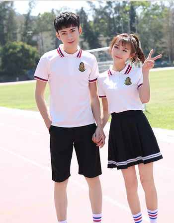 夏季初中套装服装风韩国男生高中大学生毕业班服v初中开幕式学院男初中校服精光拔被图片