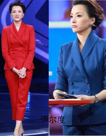 时尚同款春秋新款职业时尚西装套装女士西服两件套董卿主持人欧美新