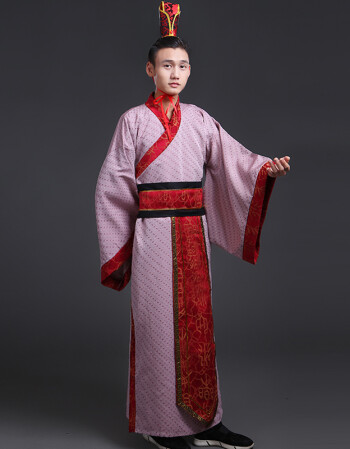 七街皇后 华服唐装古装古代服装汉服男男士曲裾书生大臣黑色三国直裾