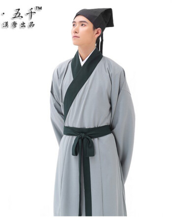 男装 唐装/中山装 花花公子(playboy) 长袍复古风男士秦朝修身书生