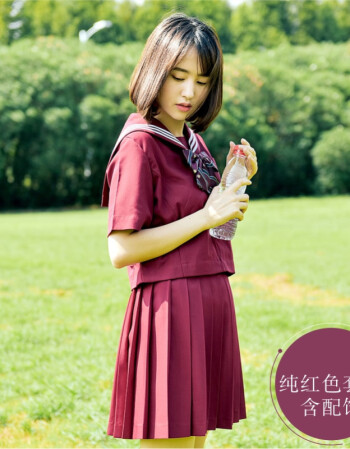 日系学院风水手服水手服套装学院风短袖关东襟学生装夏季正统少女装