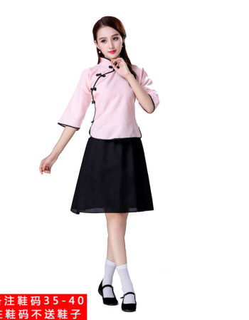 民国学生装女五四青年装民国风女装中山装男班服舞台合唱表演服装lq