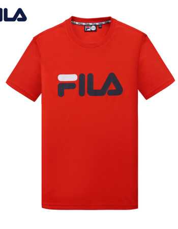 fila(斐乐)2018 f系列春季男t恤新款潮牌logo印花针织