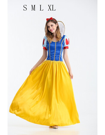 珂梵图万圣节服装女 白雪公主裙灰姑娘迪士尼化装艾莎