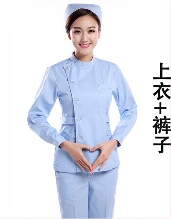 护士服分体套装女短袖夏装粉色蓝色纹绣师美容服月嫂母婴护理分体套装