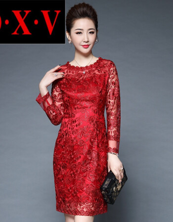 o·x·v2018新款时尚潮流新娘新郎妈妈装婚礼服喝喜酒