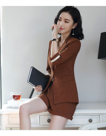 夏职业装女装套裤时尚气质白领工作服教师主持人套装酒店前台工装