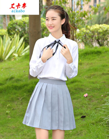 学生班服夏季套装韩版学院风男女高中生定制衬衫裙子英伦风校服 女生