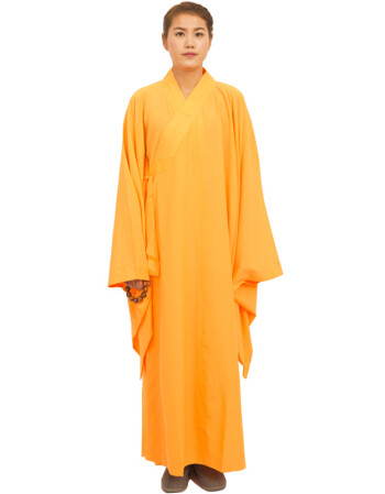 海青服僧服佛衣男海青禅修居士服女海清僧衣服和尚衣僧袍袈裟 黄色 43