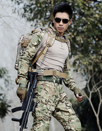 战狼同款特种兵火凤凰青蛙迷彩作训服套装男作战服真人cs可定制带批发