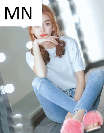 mn 杨颖angelababy明星同款高腰绑带显瘦拉链小脚牛仔
