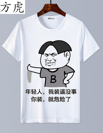 北方虎内涵段子t恤短袖男女情侣段友 恶搞笑表情包衣服文字暴走漫画