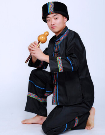 2018新款新款苗族服装男少数民族舞蹈演出服装云南贵州瑶族彝族表演服