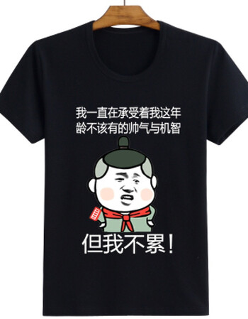 新款内涵段子t恤 短袖男女情侣 巨友段友 恶搞笑表情包带文字logo衣服