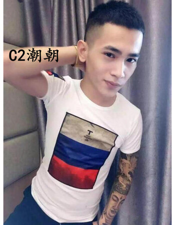 c2潮朝初中生衣服初中小伙青少年流行男生社孩子同款小伙短袖张艺兴2014广州排名精神图片