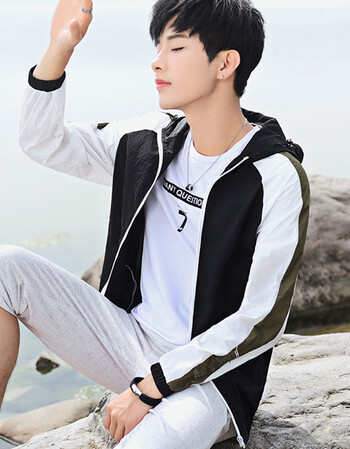 青少年夏装外套男初中学生15高中16岁男孩17帅气夹克18潮流防晒服