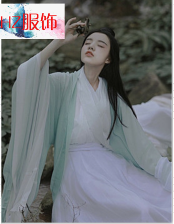 2018汉服大袖衫女装魏晋风襦裙毕业季拍照写真正规汉服非古装外披wd