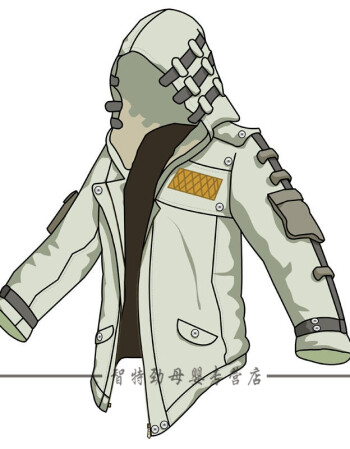2018新款绝地求生衣服外套同款大逃杀游戏吃鸡周边卫衣吉利服 白色 l