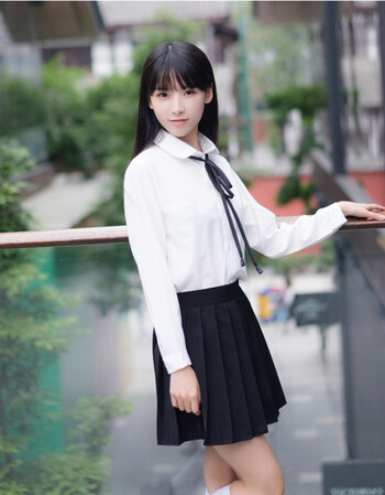 日系jk制服衬衫女套装夏季学院风班服校服软妹百褶裙学生装演出服