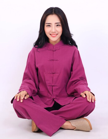 古莱登居士打坐禅修衣服女 棉麻中国风瑜伽服套装茶服