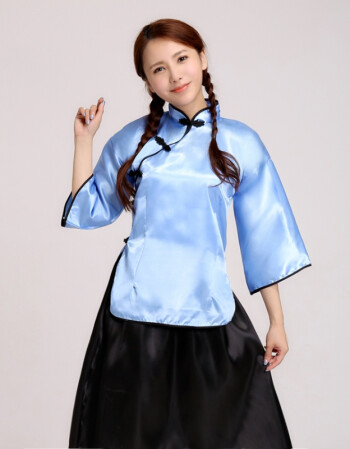 民国学生装五四青年装民国风学生装班服女装复古服装毕业服中山装