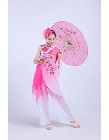 珂梵图新款古典舞演出服扇子舞表演服广场舞服装套装民族舞秧歌舞蹈服