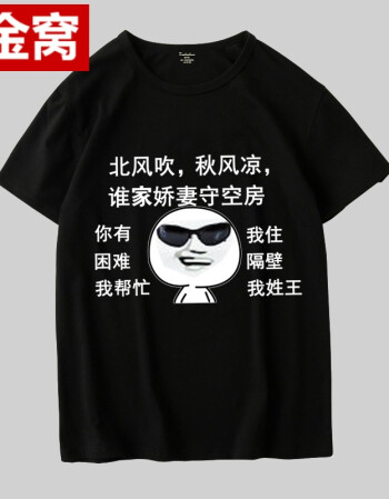 创意个性搞怪恶搞笑带字衣服文字t恤男短袖有字汉字动漫嘻哈t血桖 我