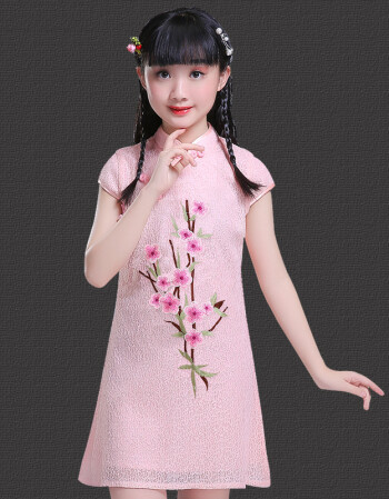 lanweifeilei2018新款女童旗袍夏季 儿童中国风小女孩
