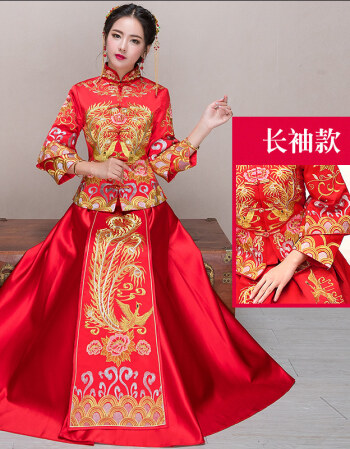 秀禾服新娘2018新款中国风结婚礼服中式敬酒服古装婚纱夏季旗袍女