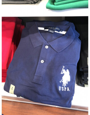 美国us polo assn 男士刺绣数字经典休闲修身简约翻领