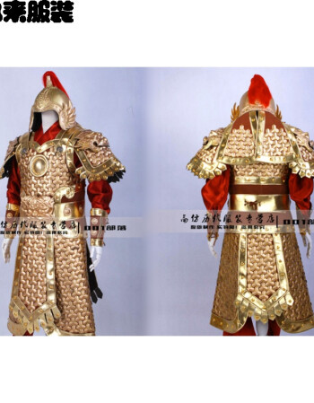 古代将军盔甲 战袍真人铠甲岳飞元帅古装可穿盔甲服装