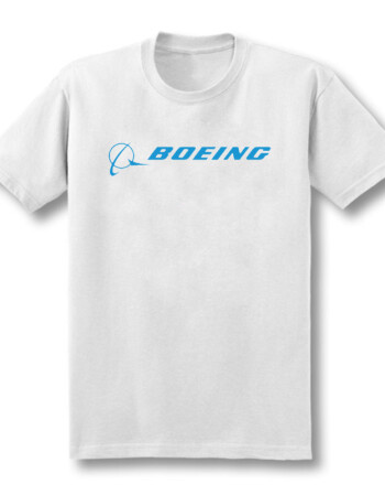 新款波音boeing公司logo 短袖t恤 飞行员衣服 飞机航空 宽松 白色1 s