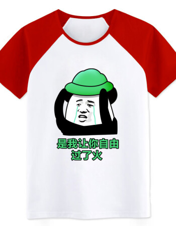 夏季当然是选择原谅她绿色帽子表情包衣服搞怪周边梗学生个性t恤 自由