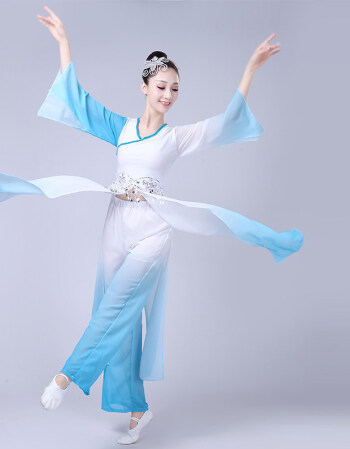古莱登古典舞2017新款女飘逸现代舞中国风练功服水袖舞蹈服装演出服