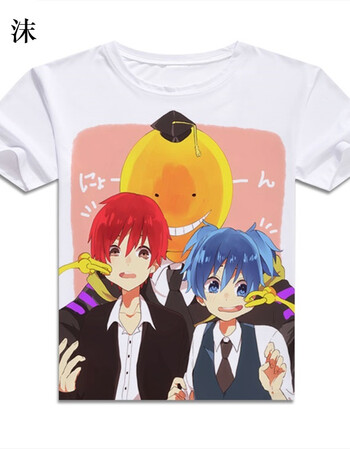 刻沫 夏季新款暗杀教室周边 潮田渚 杀老师领带三年e班动漫短袖t恤 11