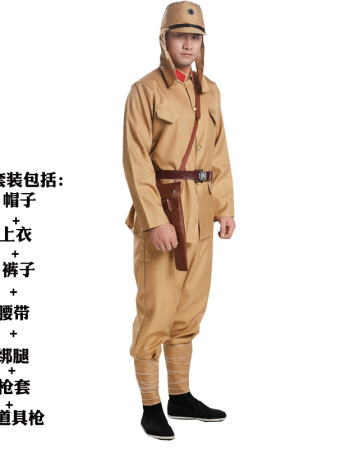 日本军官皇军大佐日本兵军装汉奸土匪鬼子服装装角色扮演出表演服