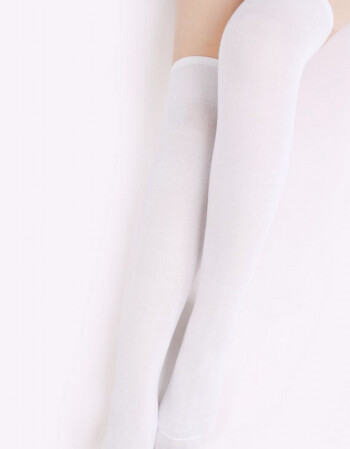 jk制服套装学院风cos服校服班服 全白色过膝袜子 m