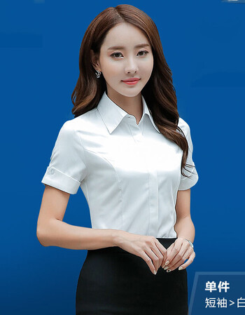 女士白色衬衫职业装