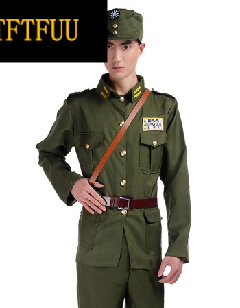 tftfuu礼服国民党军装抗战特务服装美式间谍特工军服装二战国军摄影